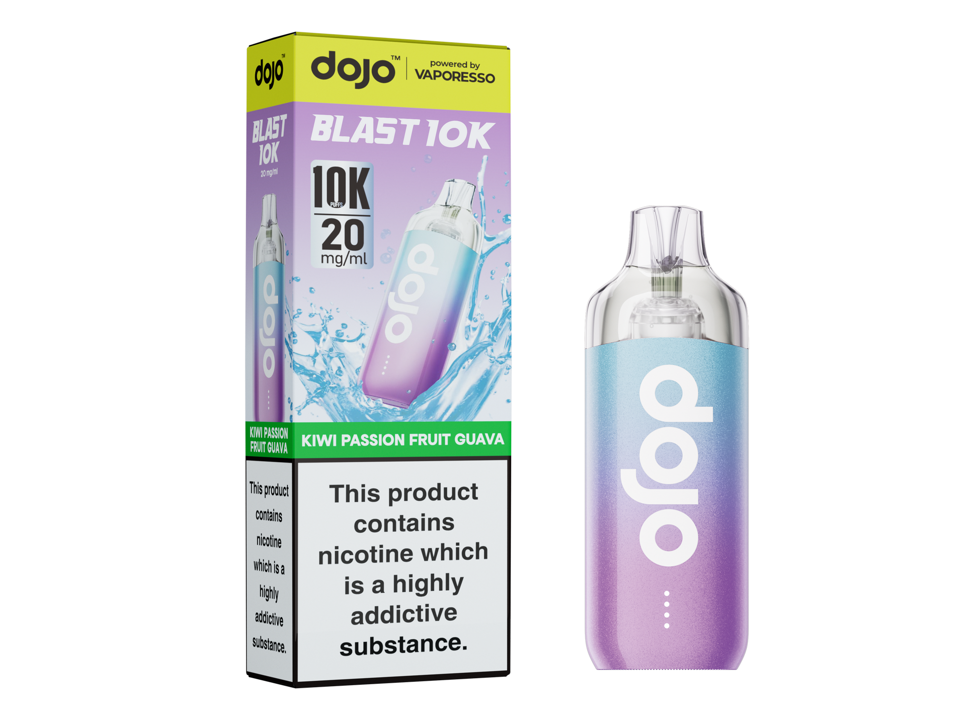 Dojo Blast 10K Kit 5 Pcs Kiwi Pasion Fruit Guava