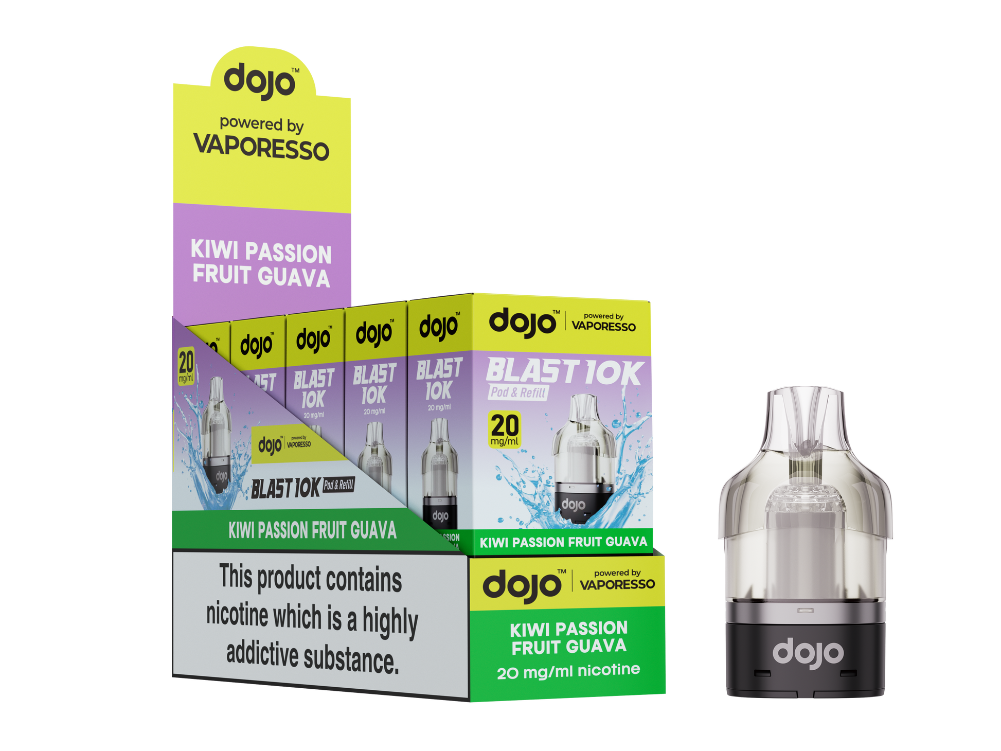 Dojo Blast 10K Pod Kiwi Passion Fruit Guava
