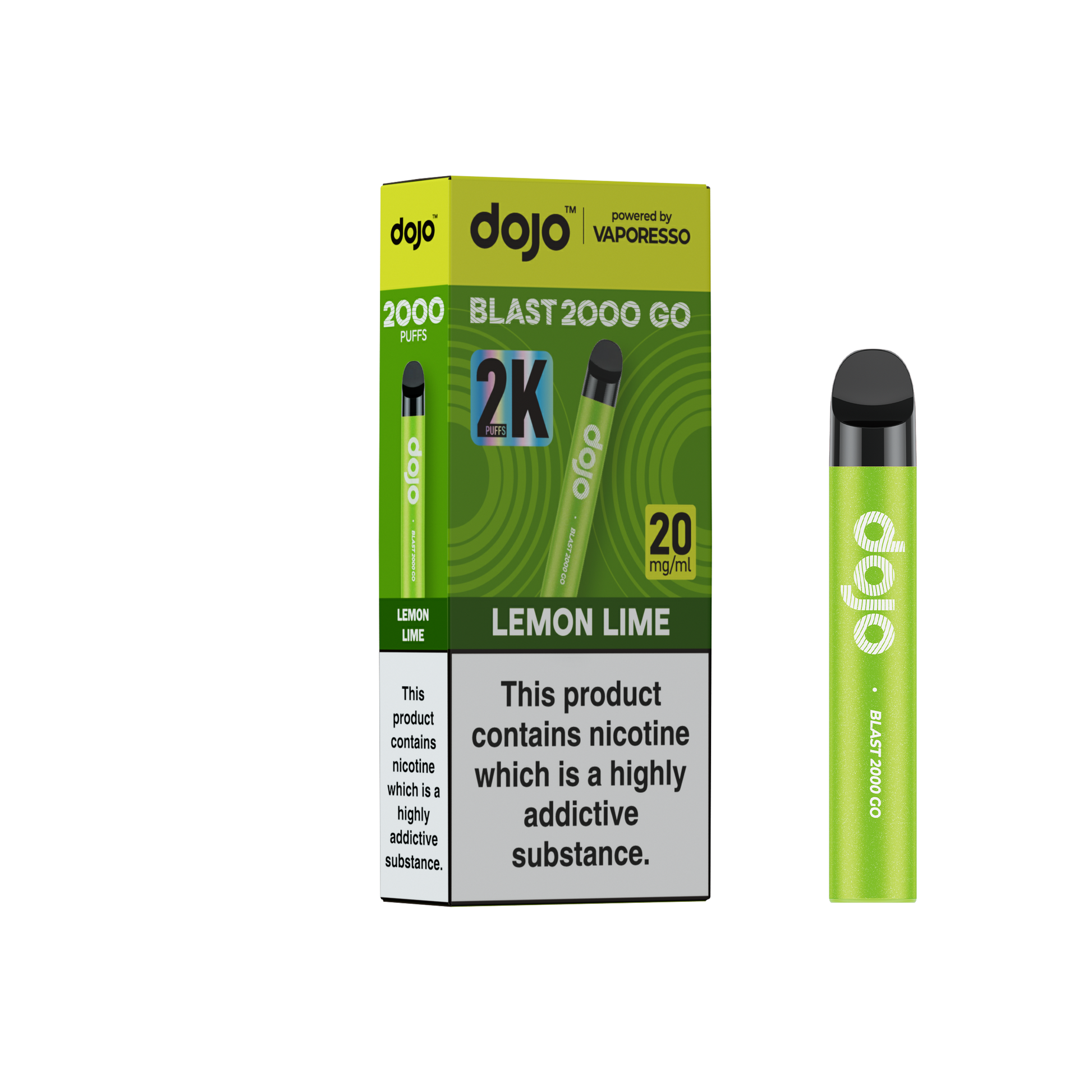 Dojo Blast 2000 Go Lemon Lime 5 Pk