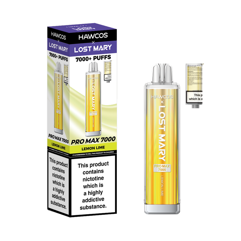 Lost Mary Pro Max Lemon Lime 7000 Puffs Refillable Pod Kit 10 Pk