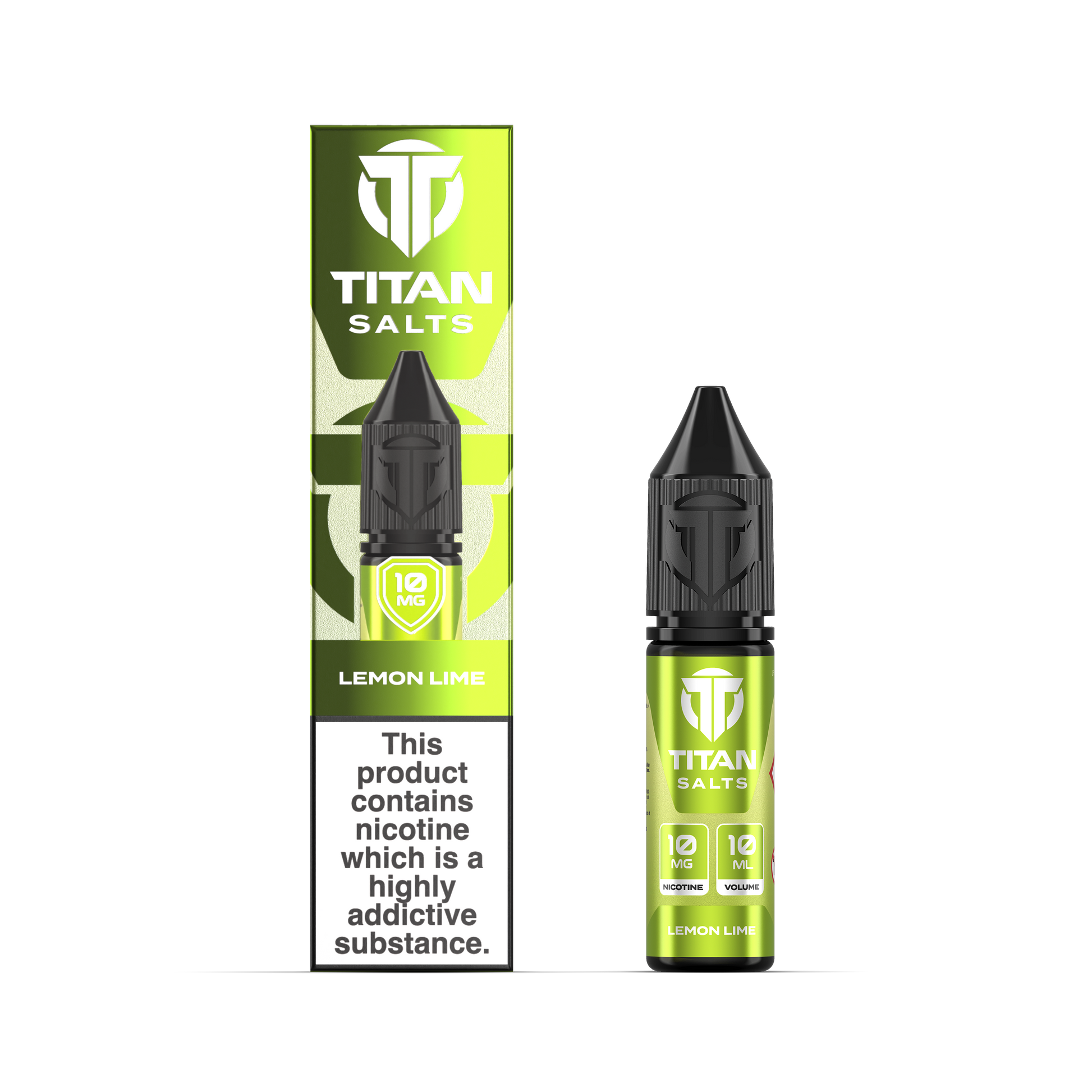 Titan Nic Salts 10mg 10ml 10 Pcs Lemon Lime
