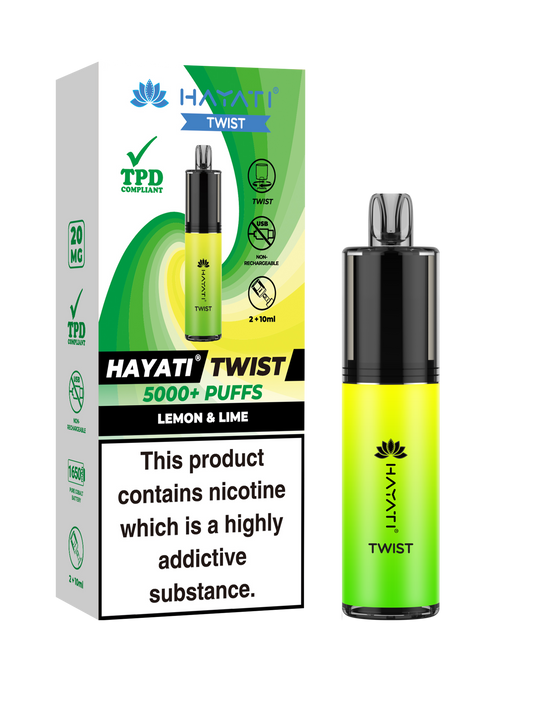 Hayati Twist Lemon & Lime 5 Pk