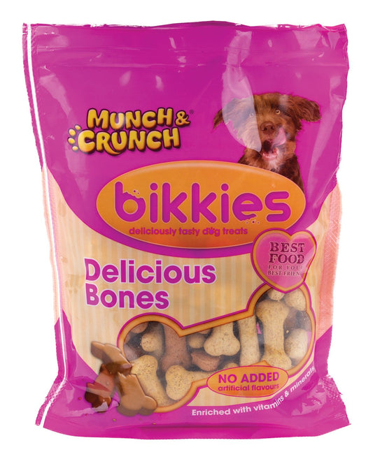 Munch & Crunch Bikkies Delics Bones 350g