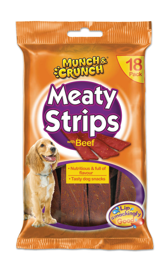 Munch & Crunch Meaty Beef 162g x 14