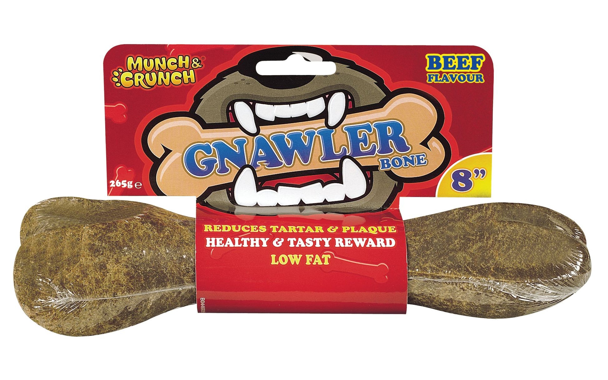 Munch & Crunch Gnawler Beef 8' 12 Pk