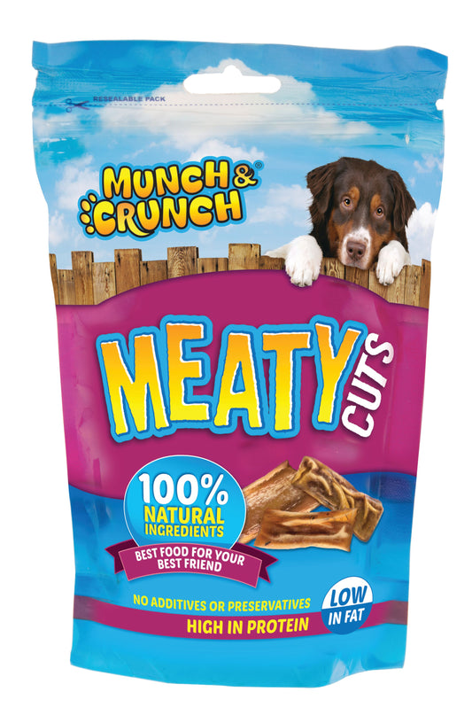 Munch & Crunch Meaty Cuts Dog 100g