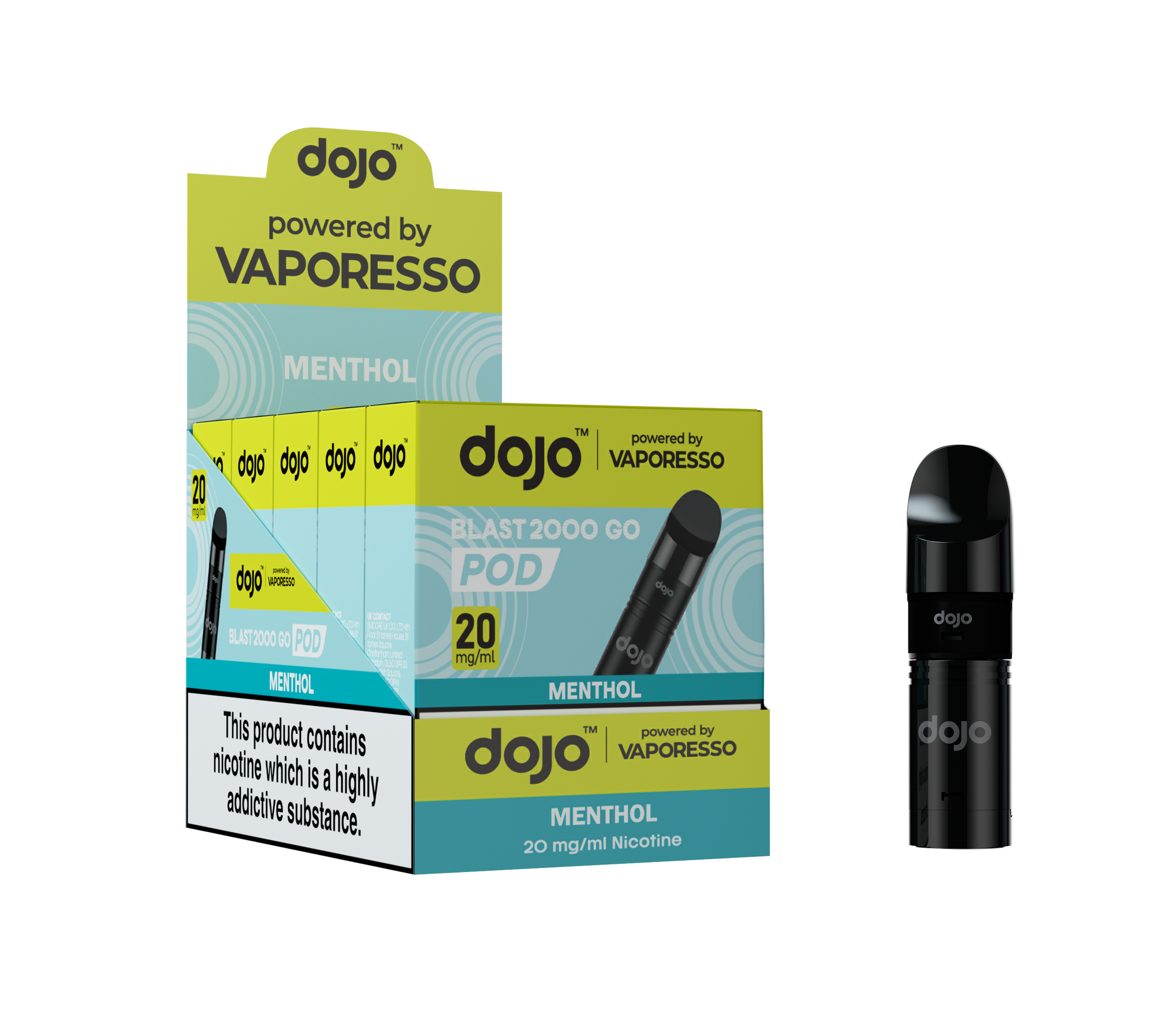 Dojo Blast 2K Go Pod 5 Pcs Menthol