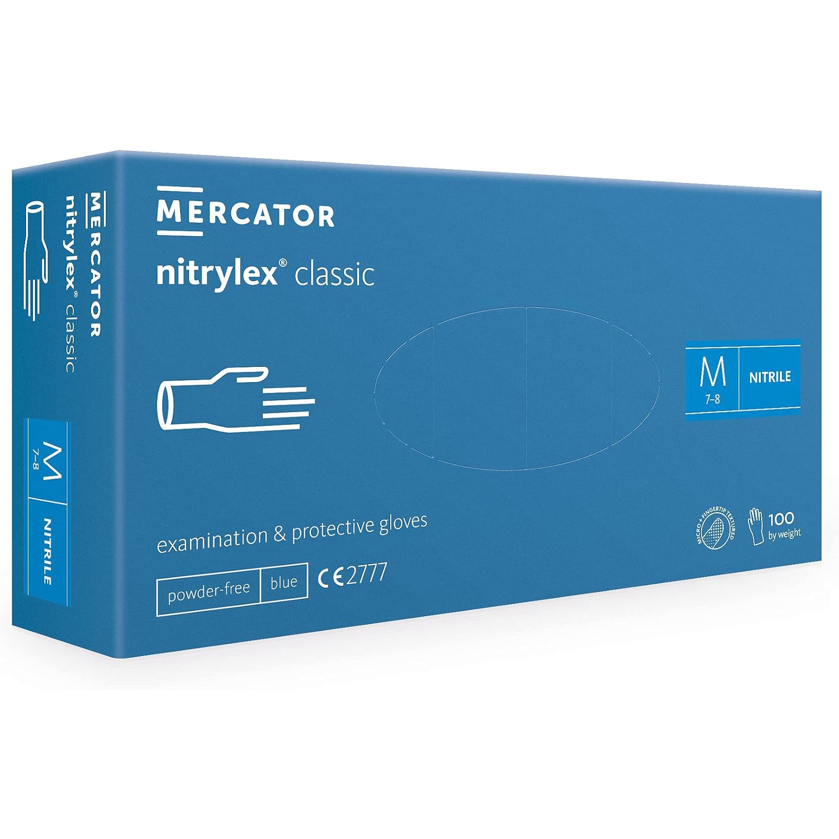 Mercator Nitrylex Gloves Medium 100 Pcs