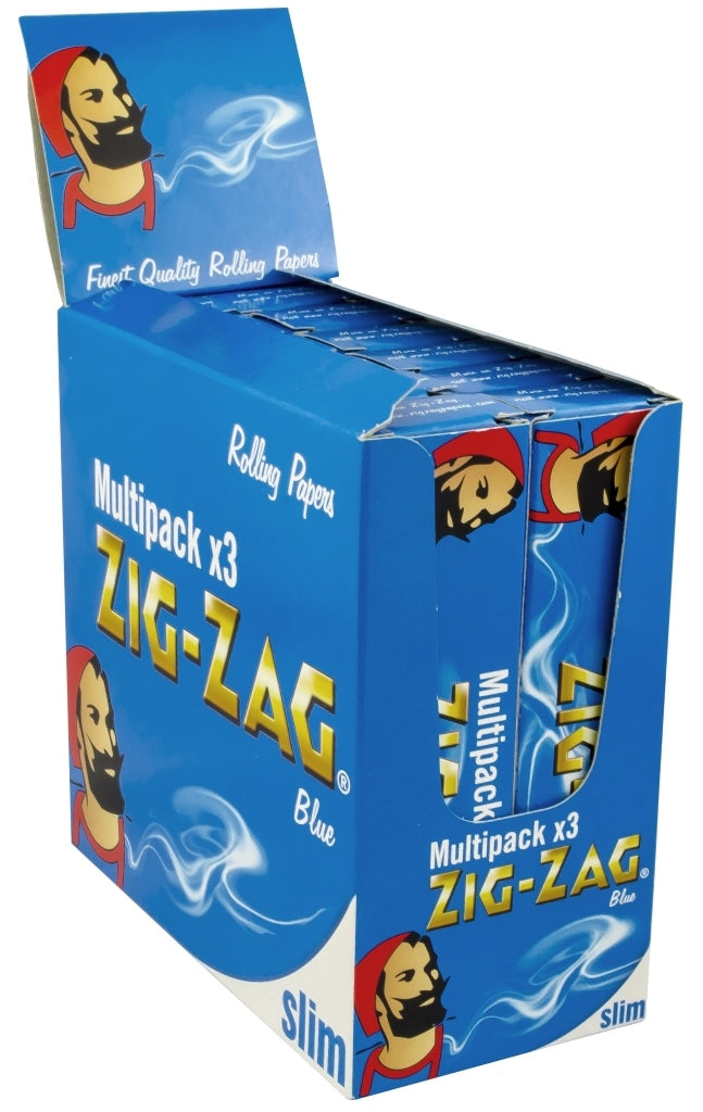Zig Zag Blue King Slim 3 x 12 Pk
