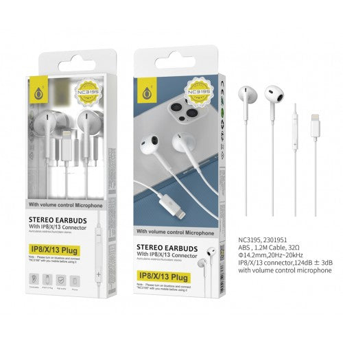 One Plus Iphone Earphone 1.2m White