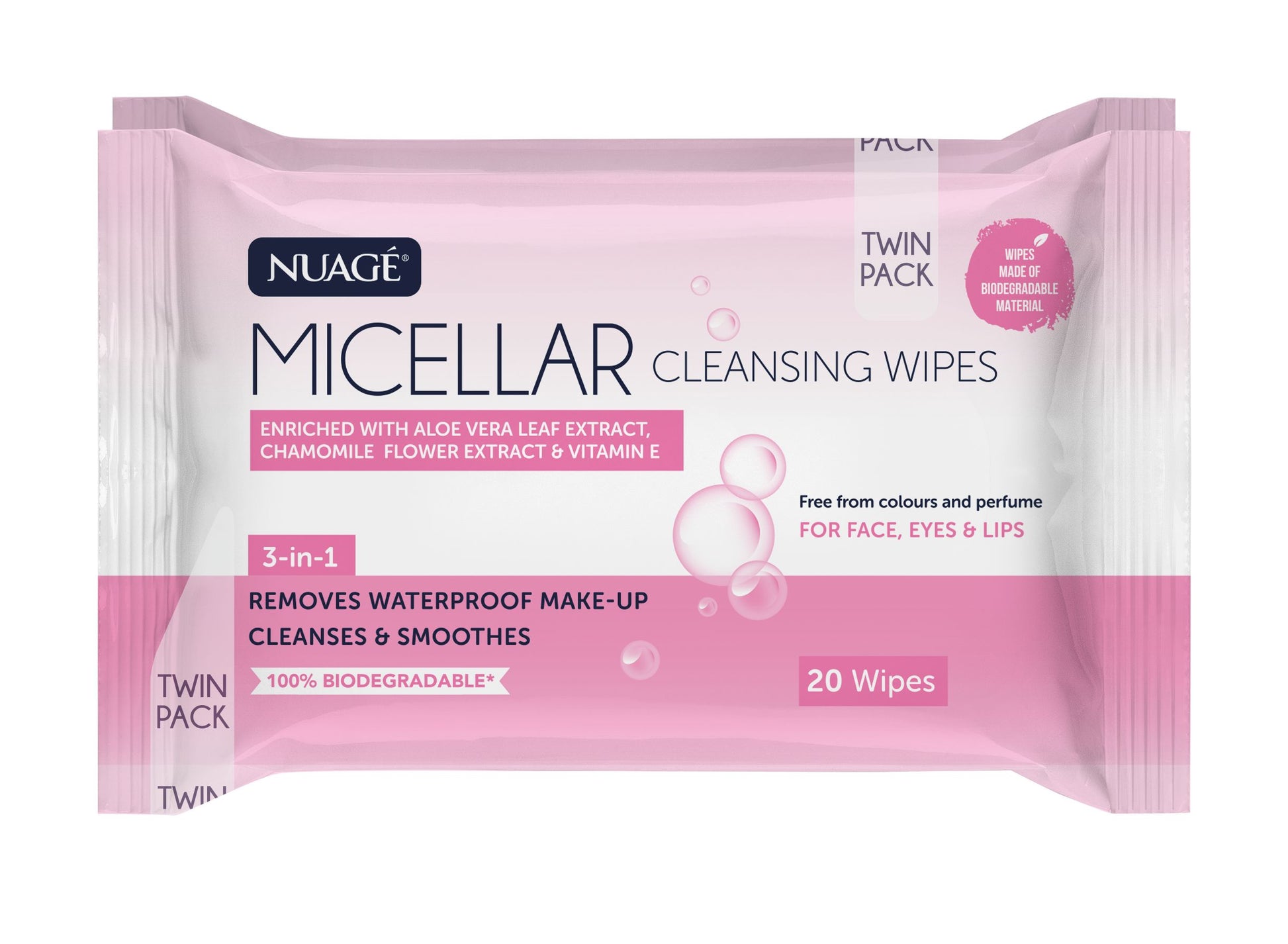 Nuage Micellar Cleansing Wipe Twin x 12