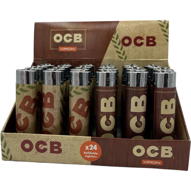 OCB Virgin Refillable Lighters 24 Pk