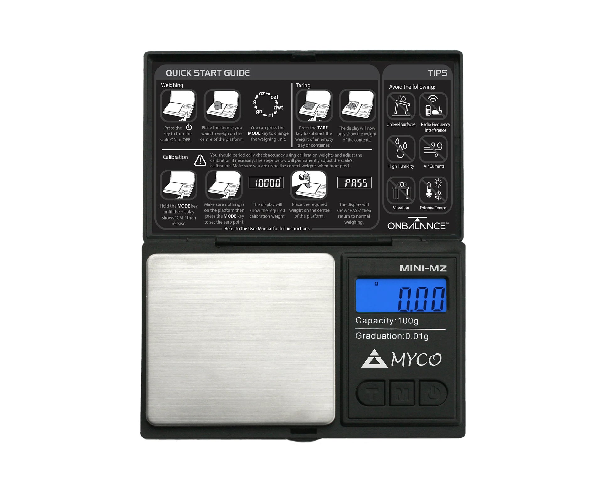 Onbalance MZ-100 Mini Scale 100g x 0.01g