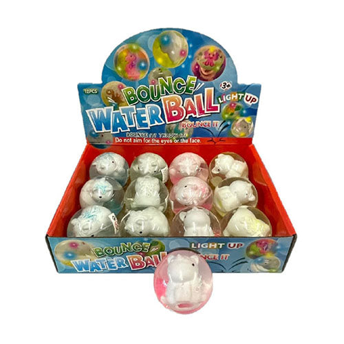 Uniorn Water Bounce Ball Light 12 Pcs