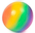 Rainbow Squishy Mesh Ball 12 Pcs