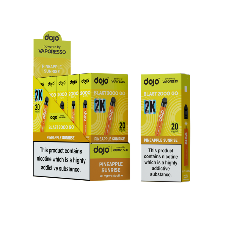 Dojo Blast 2000 Go Pineapple Sunrise 5 Pk
