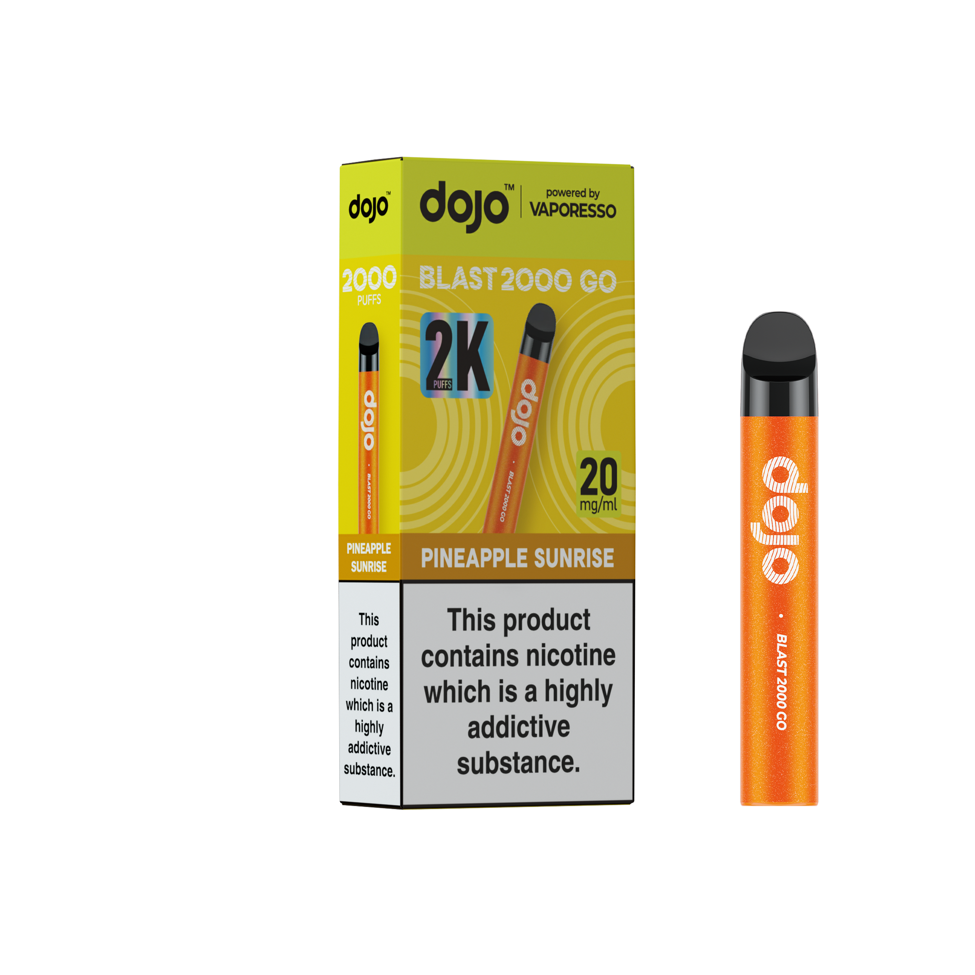 Dojo Blast 2000 Go Pineapple Sunrise 5 Pk