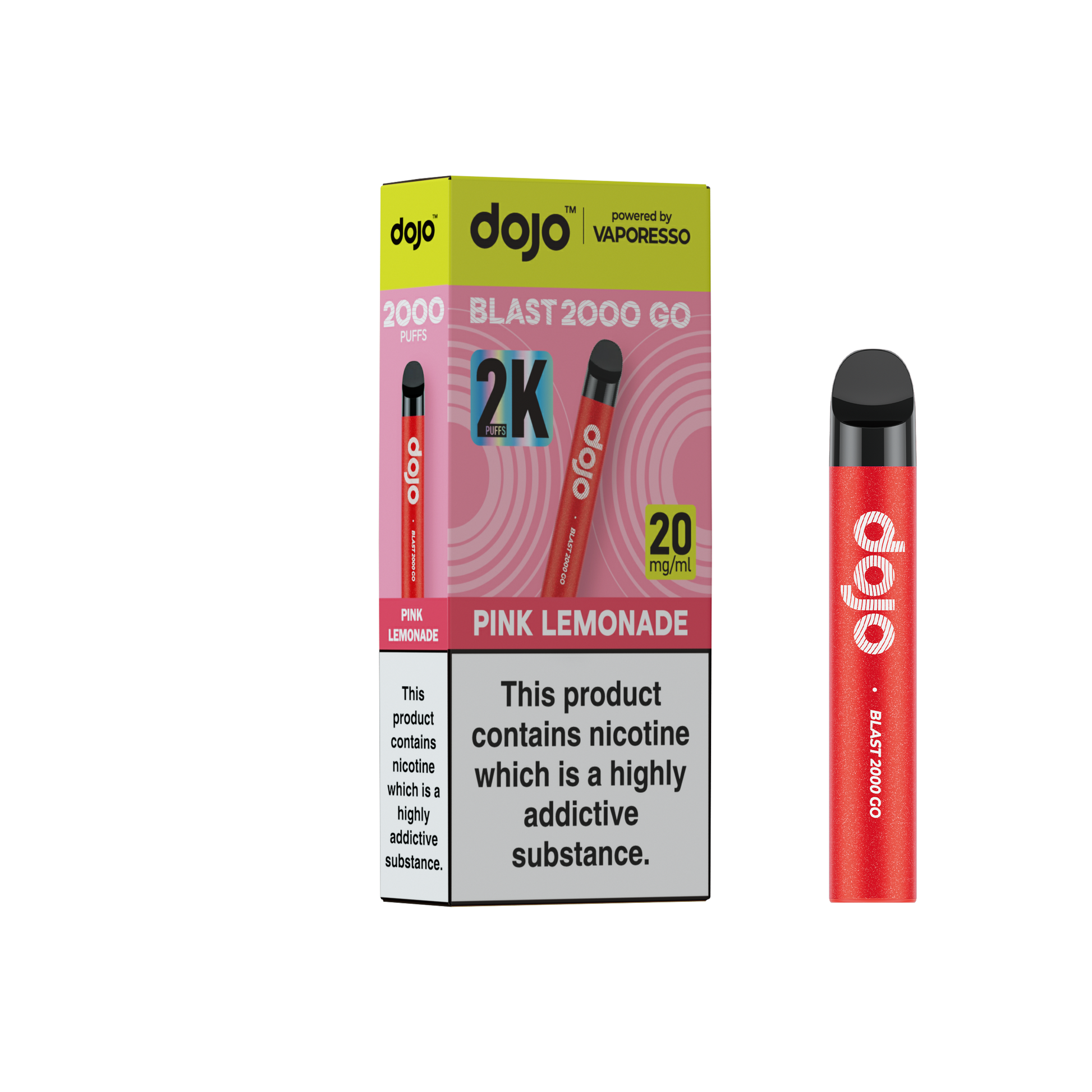 Dojo Blast 2000 Go Pod Kit 5 Pcs Pink Lemonade