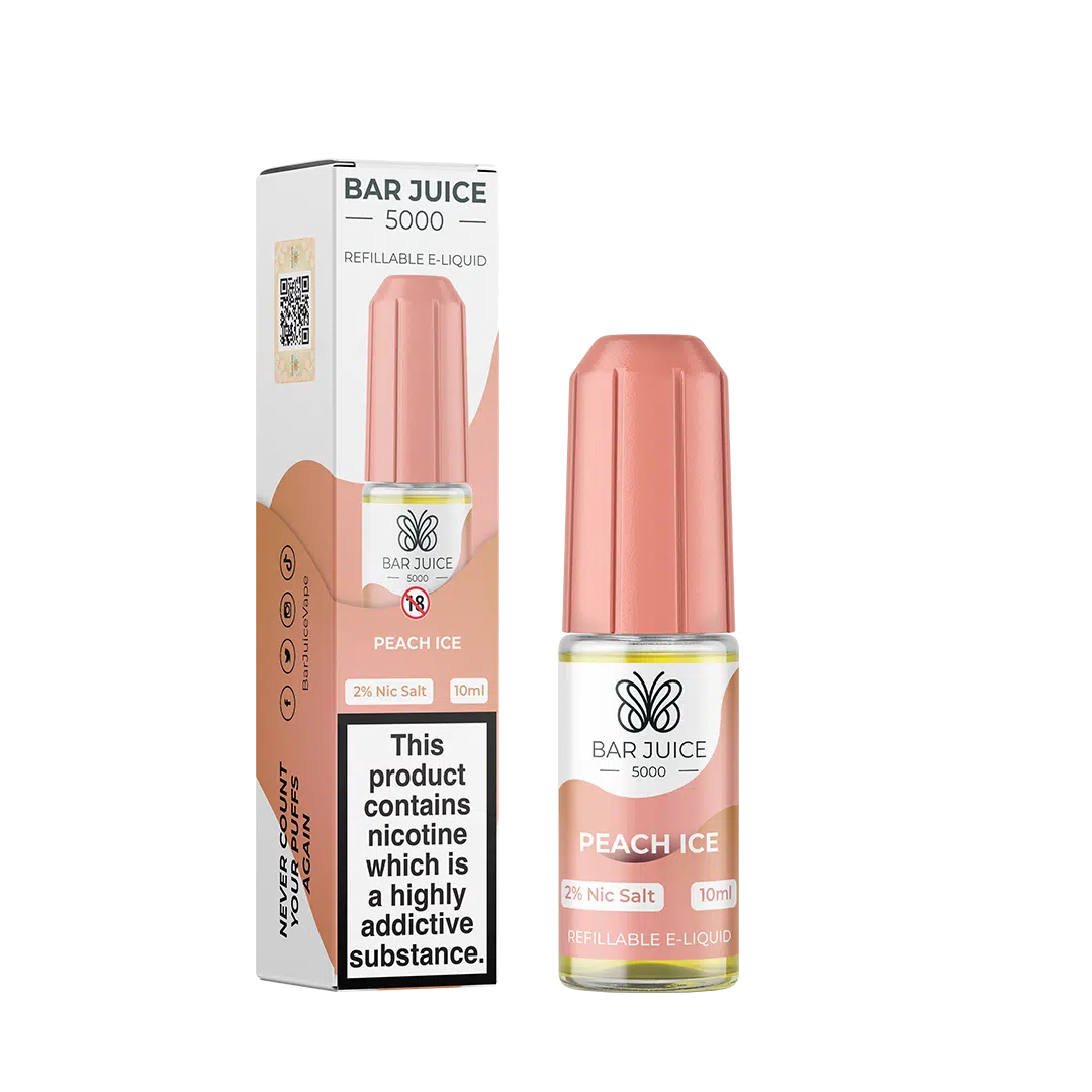 Bar Juice Nic Salt 20mg 10 Pk Peach Ice