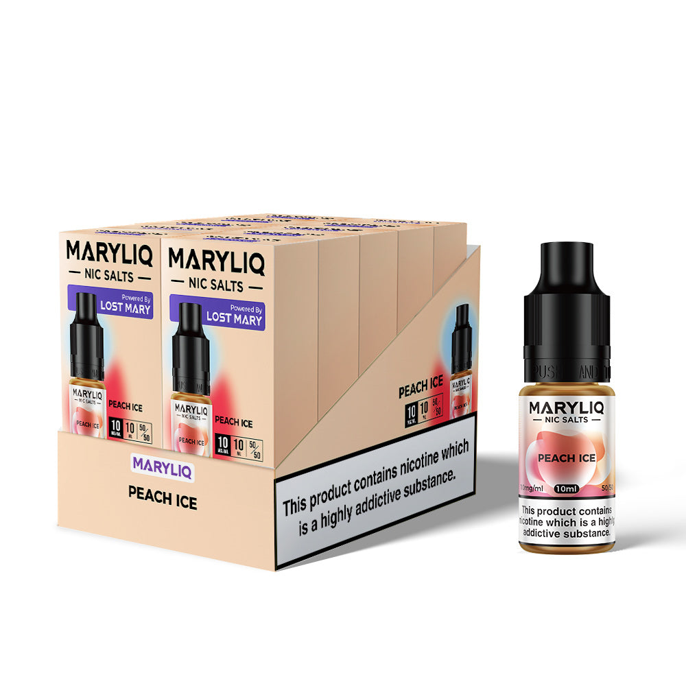 Maryliq Nic Salts 20mg 10 Pk Peach Ice