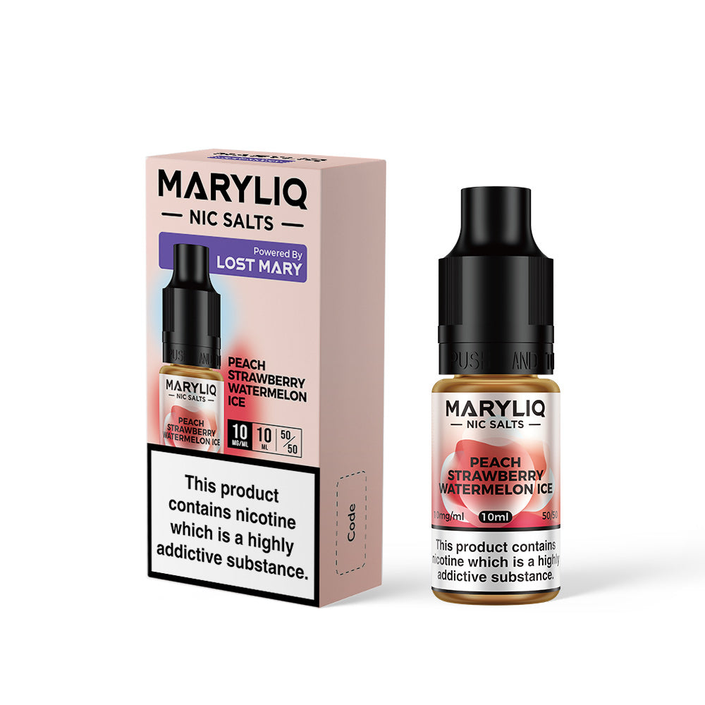 Maryliq Nic Salts 20mg 10 Pk Peach Straw