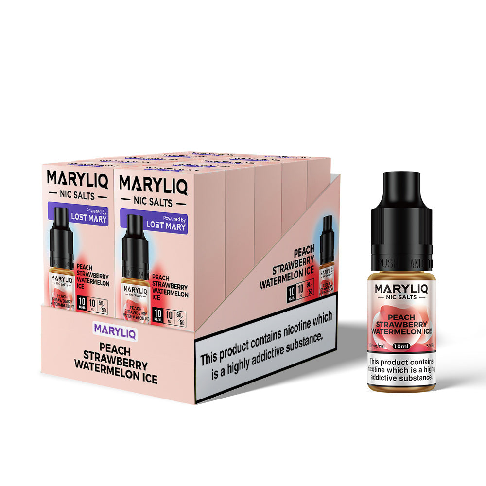 Maryliq Nic Salts 20mg 10 Pk Peach Straw