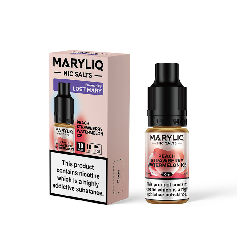 Maryliq Nic Salts 20mg 10 Pk Peach Straw
