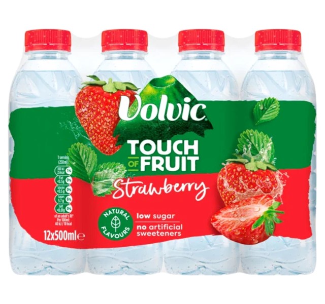 Volvic Strawberry Water 12 x 500ml