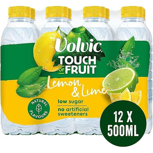 Volvic Lemon & Lime Water 12 x 500ml