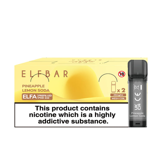 Elfa 2 Pods x 10 Pk Pineapple Lemon Soda