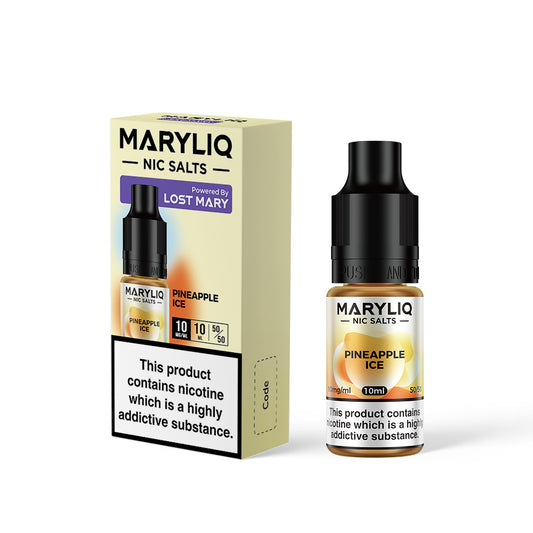 Maryliq Nic Salts 20mg 10 Pk Pineapple I