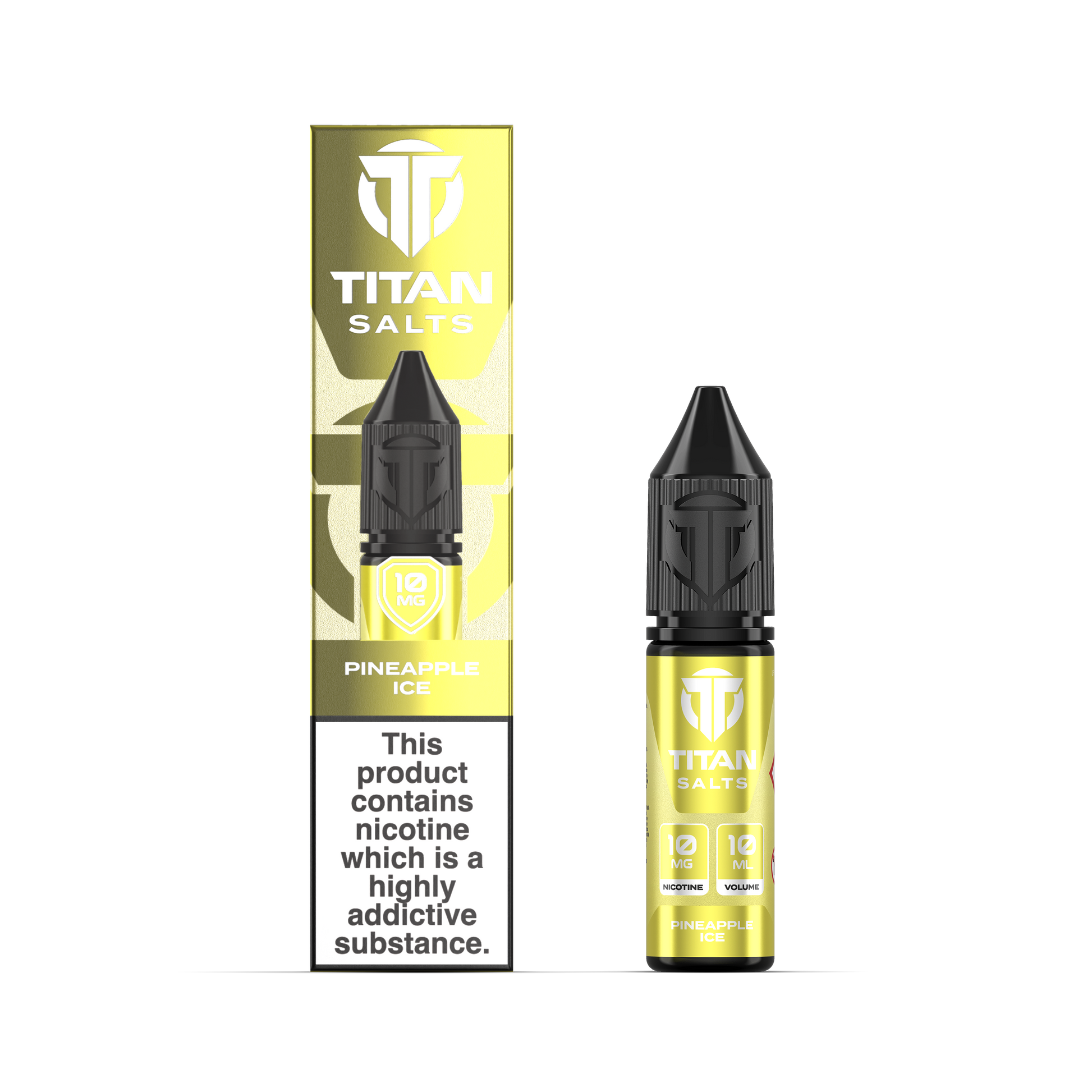Titan Nic Salts 10mg 10ml 10 Pcs Pineapple Ice
