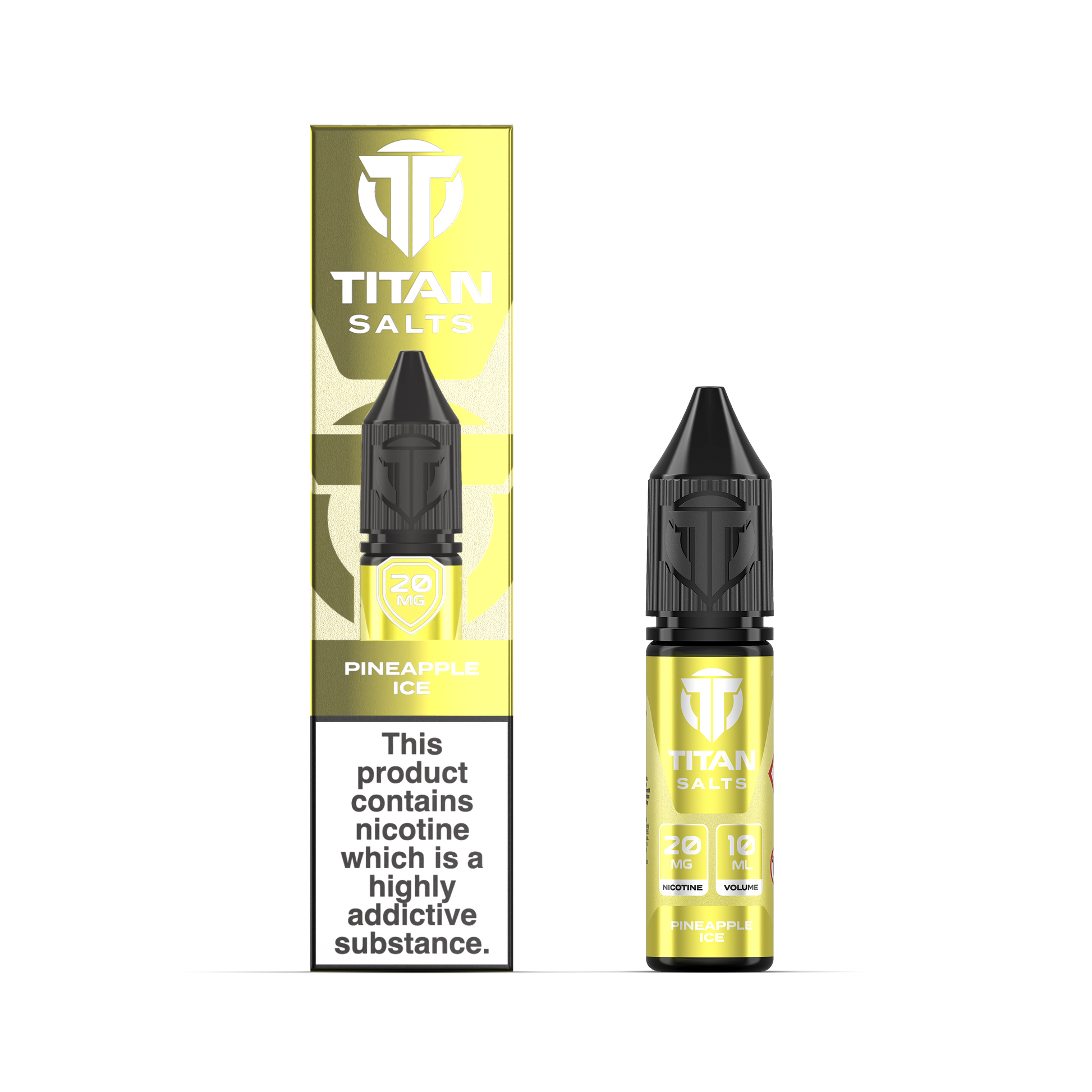 Titan Nic Salts 20mg 10ml 10 Pcs Pineapple Ice