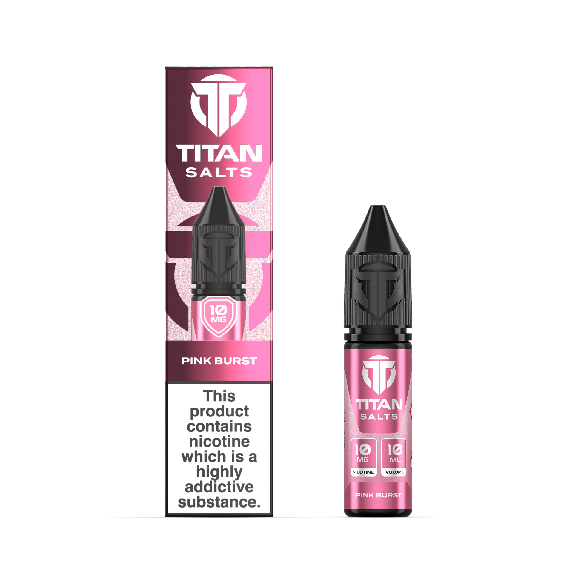 Titan Nic Salts 10mg 10ml 10 Pcs Pink Burst