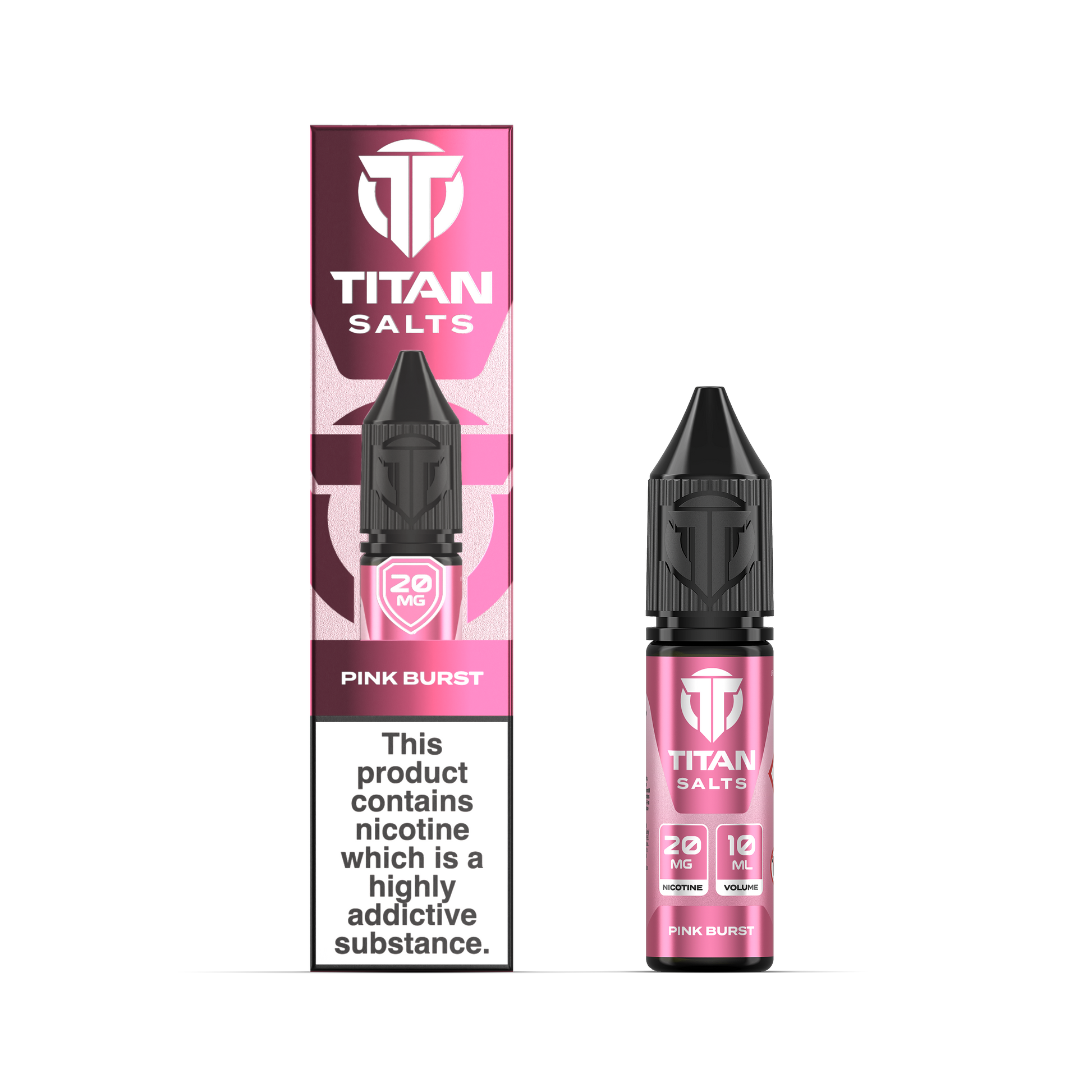 Titan Nic Salts 20mg 10ml 10 Pcs Pink Burst