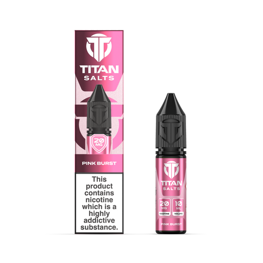 Titan Nic Salts 20mg 10ml 10 Pcs Pink Burst