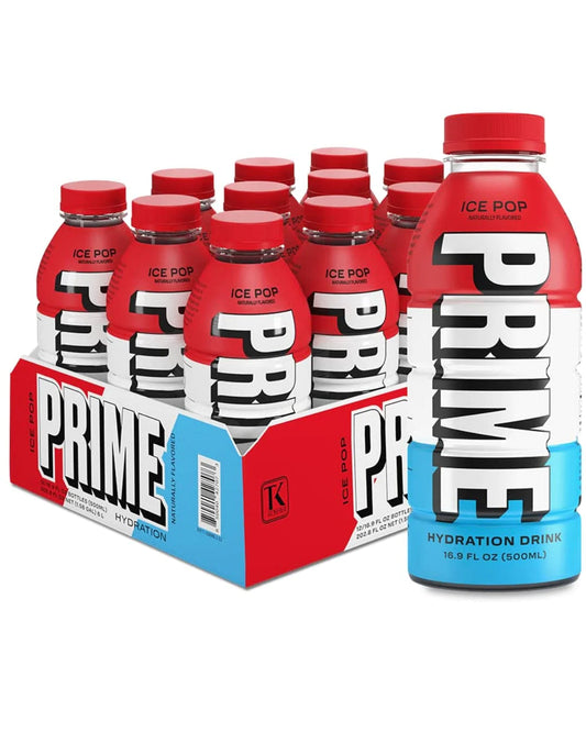 Prime 500ml x 12 Bottles Ice Pop Sucte G