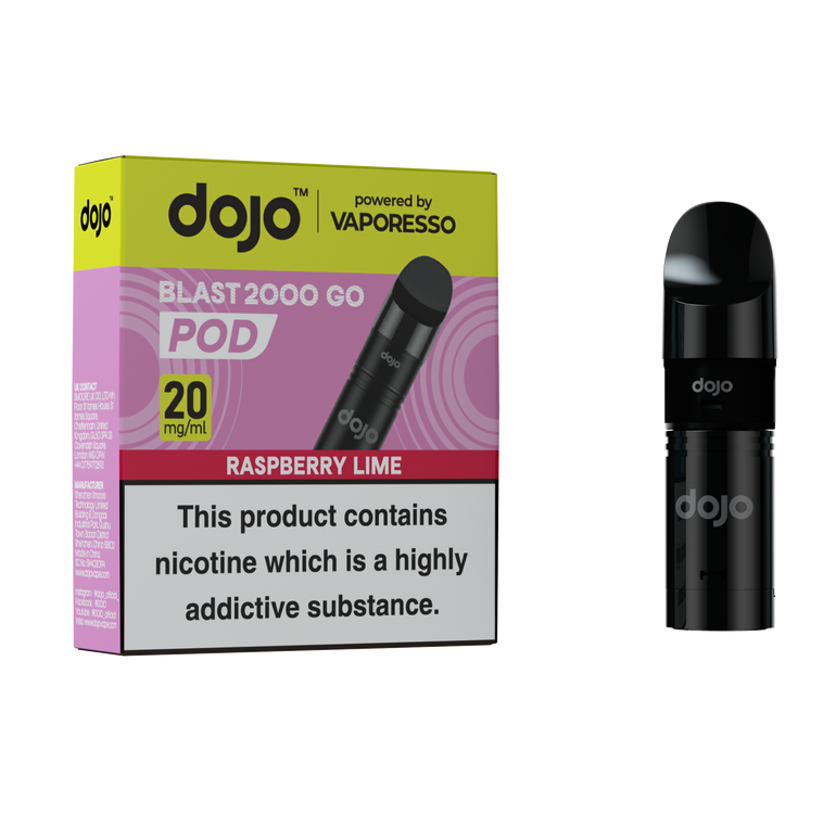 Dojo Blast 2K Go Pod 5 Pcs Raspberry Lime