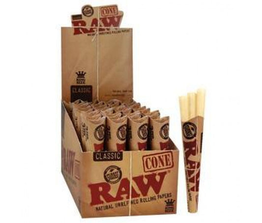 Raw Cones 3 Pk King Classic 32 Pack