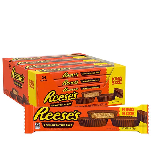 Reeses Peanut Butter Cups 4 Pk 24 x 79g