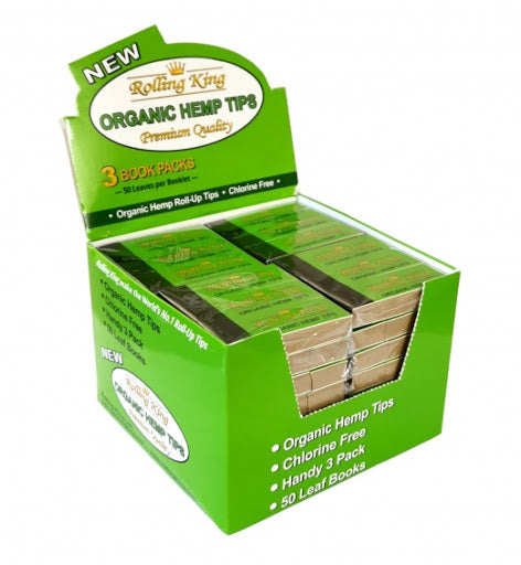 Rolling King Organic Hemp Tips 50 Pk