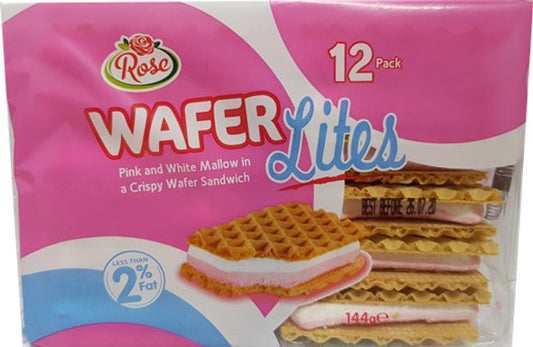 Rose Wafer Lites Sandwich 72g 6 Pk