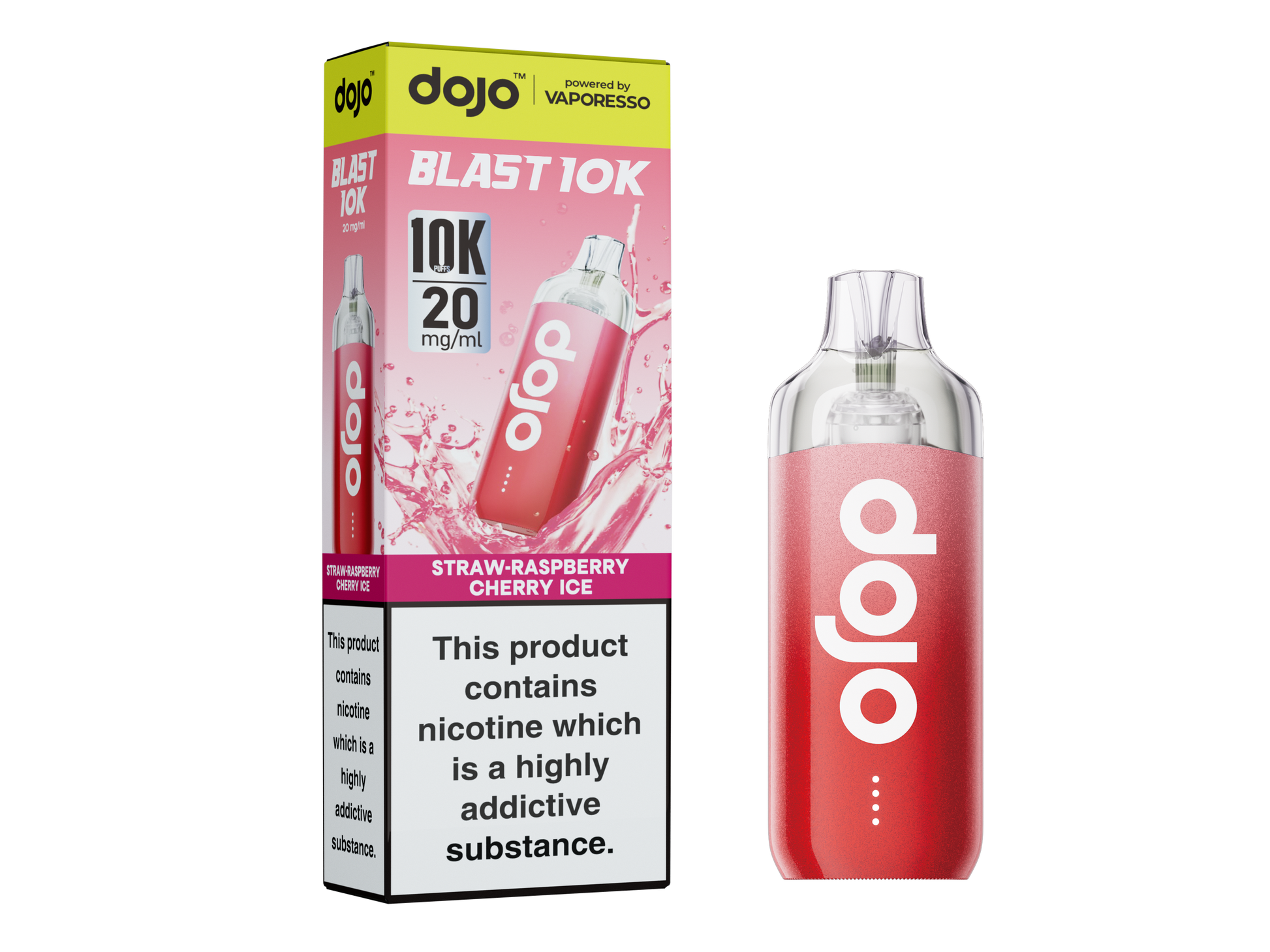 Dojo Blast 10K Kit 5 Pcs Straw-Raspberry Cherry Ice