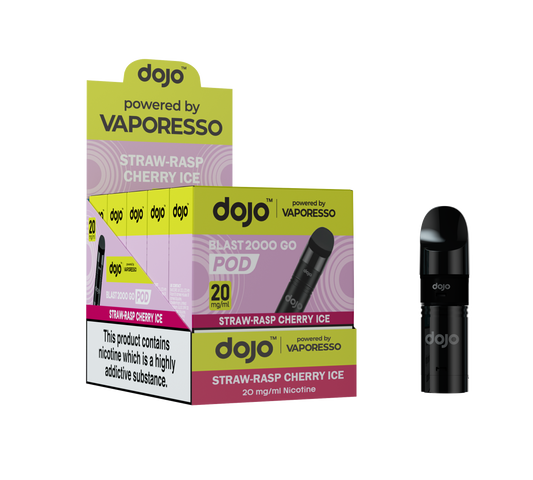 Dojo Blast 2K Go Pod 5 Pcs Straw-Rasp Cherry Ice
