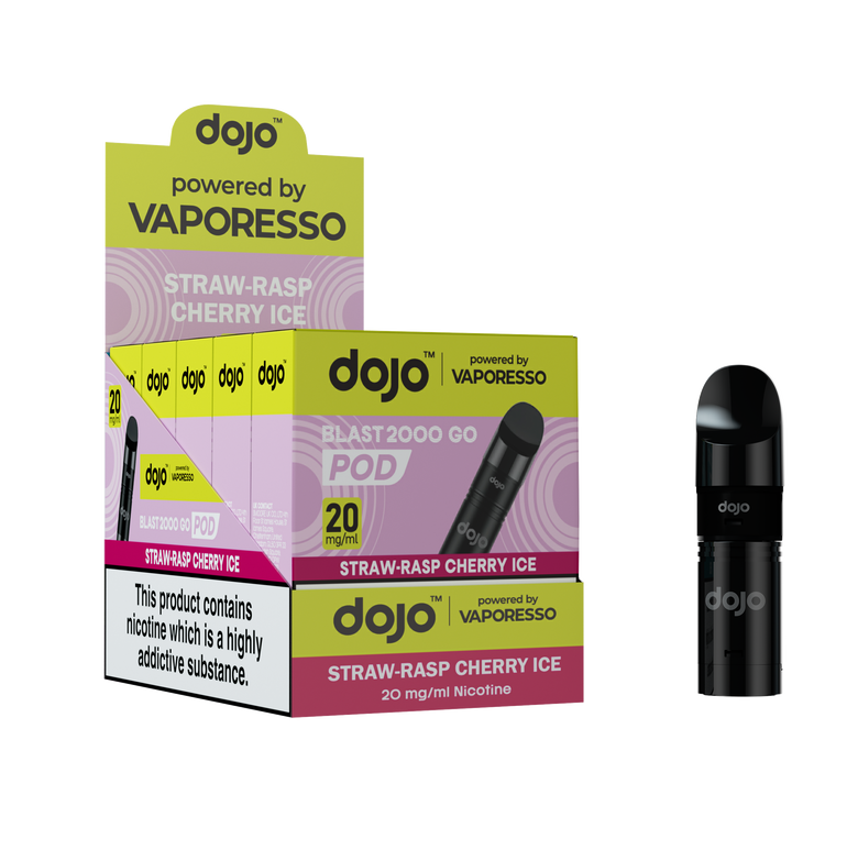 Dojo Blast 2K Go Pod 5 Pcs Straw-Rasp Cherry Ice