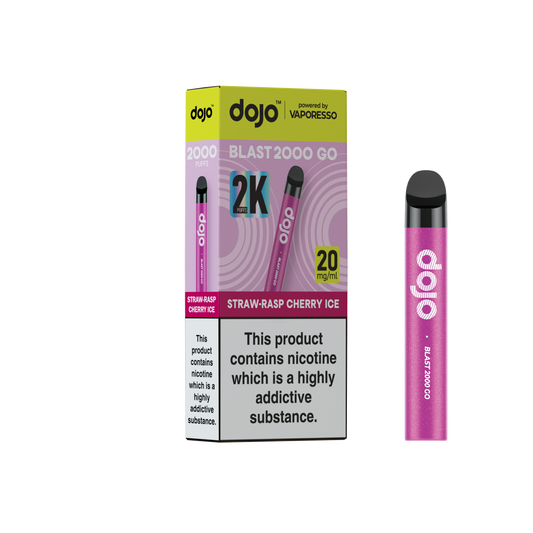 Dojo Blast 2000 Go Strawberry Raspberry Cherry Ice 5 Pk