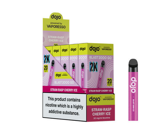 Dojo Blast 2000 Go Strawberry Raspberry Cherry Ice 5 Pk