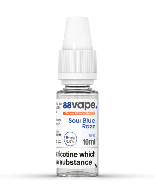 88 Vape E-Liquid Sour Blu 6mg 10ml 20 Pk