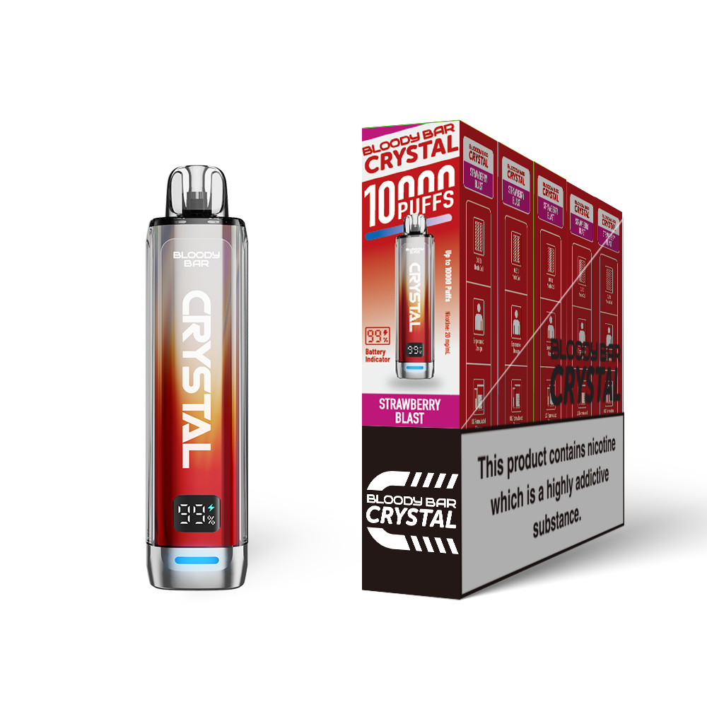 Bloody Bar Crystal 10K Pod Kit 5 Pcs Strawberry Blast