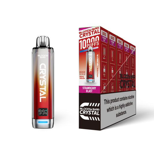 Bloody Bar Crystal 10K Pod Kit 5 Pcs Strawberry Blast